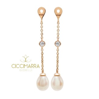 Pendants for Mimì FreeVola earrings in rose gold, pearls and diamonds