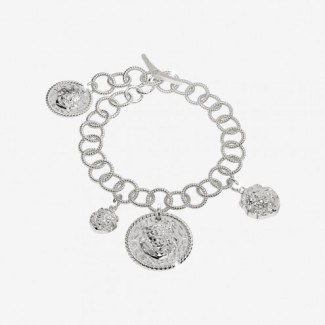 Kollektion Rebecca Lion, Armband aus rhodiniertem Silber Charms