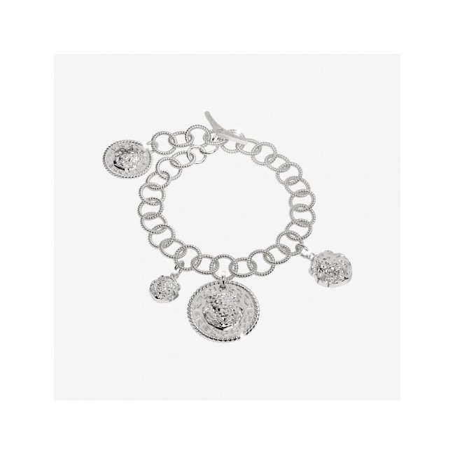 Kollektion Rebecca Lion, Armband aus rhodiniertem Silber Charms