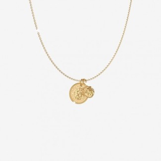 Rebecca collezione Lion collana pendente moneta dorata