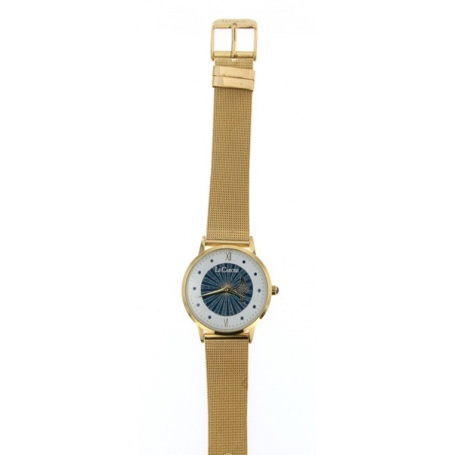 Le Carose watch ,Porto wild,  Milanese knit strap gold-plated  - SILM01