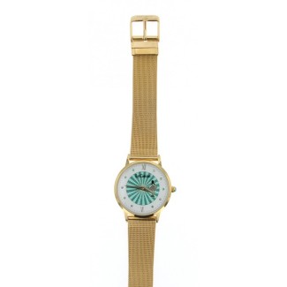 Orologio Le Carose Porto selvaggio dorato maglia milanese - SILM02