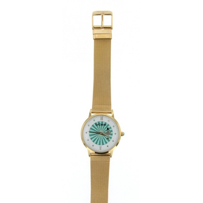 Le Carose Uhr, Porto Wild, Milanese Strickarmband vergoldet - SILM02