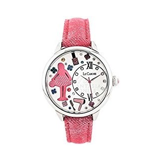 Le Carose Watch, Arbeiter, rosa mit Swarovski