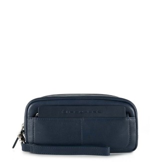 Blue leather pochette Piquadro Iguazù new - AC3971S88 / BLU