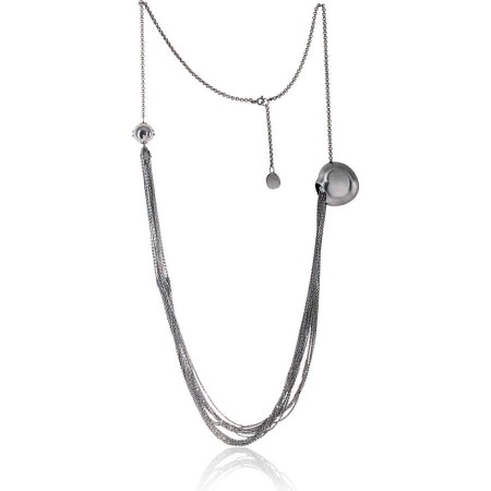 Breil Bloom necklace, woman, heart, long steel - TJ0805