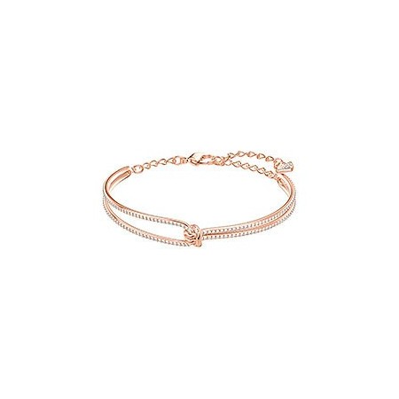 Swarovski bracciale semirigido longlife nodo oro rosa - 5390818