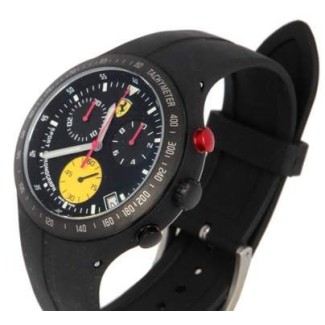 Orologio Scuderia Ferrari Pit Crew in acciaio nero e caucciù
