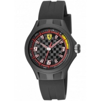 Orologio Scuderia Ferrari uomo donna Pit Crew nero caucciù