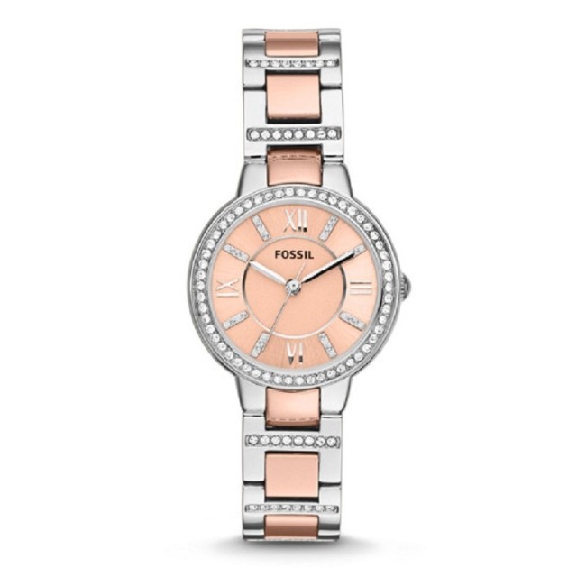 Fossil watch woman, in two-colored steel, Virginia
