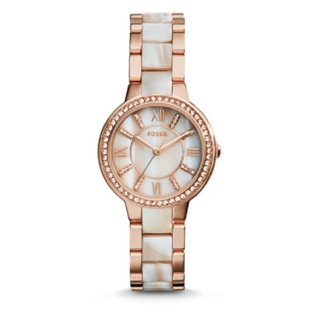 Orologio Fossil in acciaio e acetato di corno Virginia