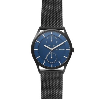 Skagen watch, man, multifunction, black Holst