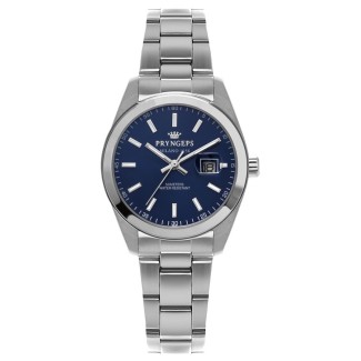 Pryngeps DateJust Damenuhr blaues Zifferblatt A1036
