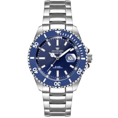 Orologio Pryngeps submariner Mediterraneo ghiera Blu