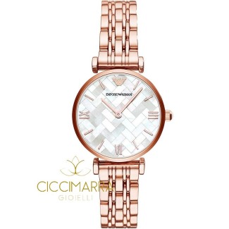 Orologio Emporio Armani donna madreperla rosè AR11110