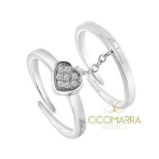 Doppelring Salvini ist Happy Fashion mit Herz 20063700