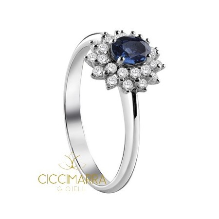 Anello Salvini Celine con Zaffiro e brillanti 20071225