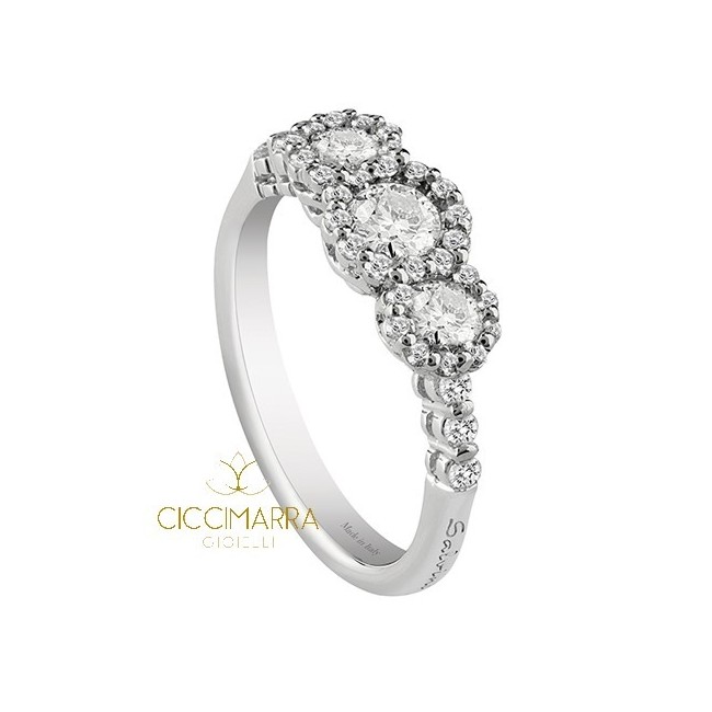 Anello Salvini Corona Ext con brillanti - 20067432