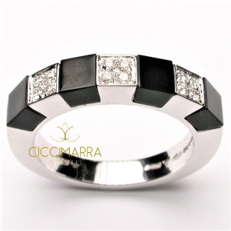 Salvini Ring, Martinique mit Onyx und Diamanten 20019250