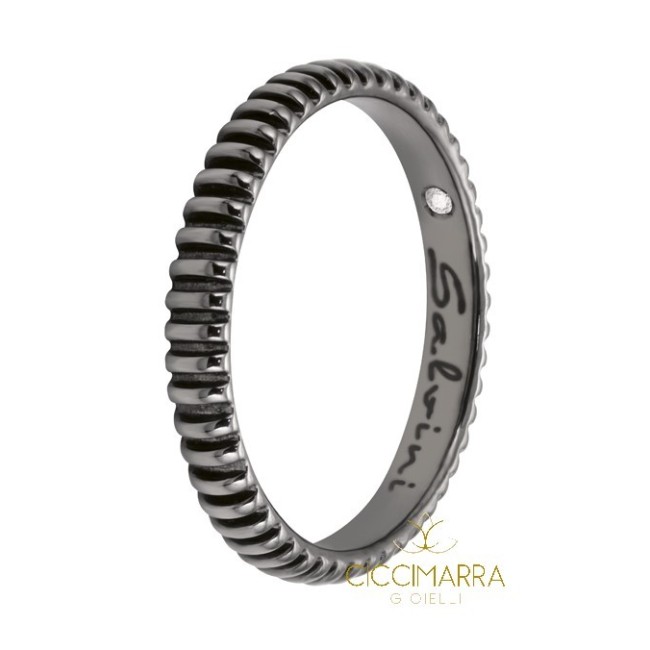 Salvini ring, My Light Bridal black with brilliant - 20056106