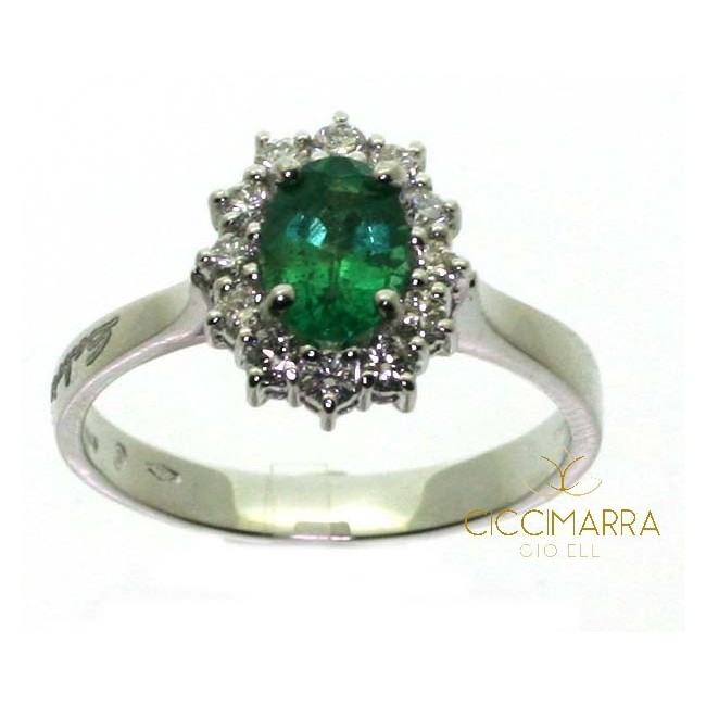 Salvini Ring, Special Classic mit Smaragd und Diamanten