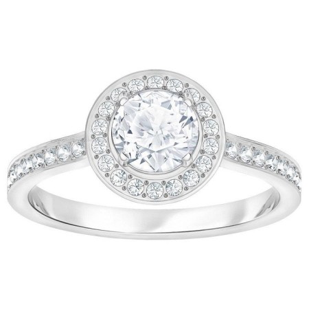 Swarovski anello solitario con pietre sul gambo Attract Light Round