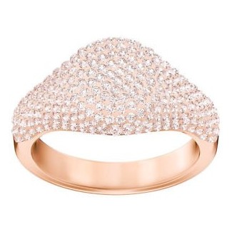 Swarovski anello Stone Signet rosa placcato oro rosa - 5406219