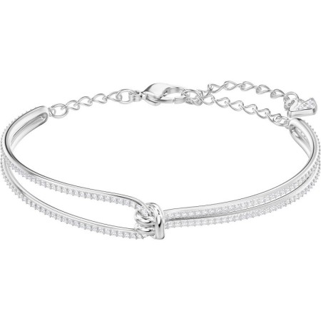 Swarovski bracciale semi rigido Lifelong nodo argento 5368552