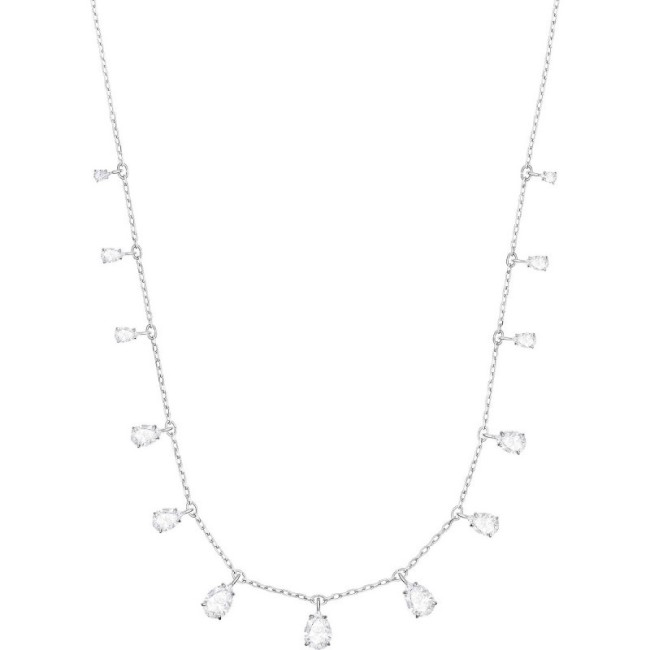 Swarovski Halskette, Attract Pear, mit Anhängern, versilbert - 5384371