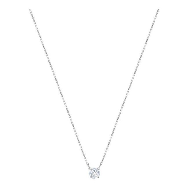 Swarovski necklace, Attract Round, central stone, silvered  - 5408442