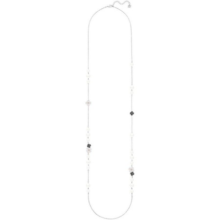 Swarovski collana Latisha fiori e perle argentata - 5389159
