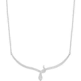 Swarovski collana Leslie serpente collier argento - 5372292