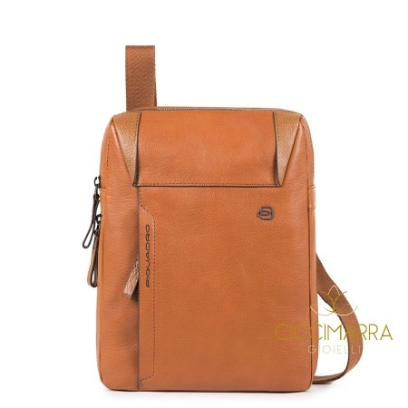 Man shoulder bag, Piquadro Pan, expandable - CA4306S94
