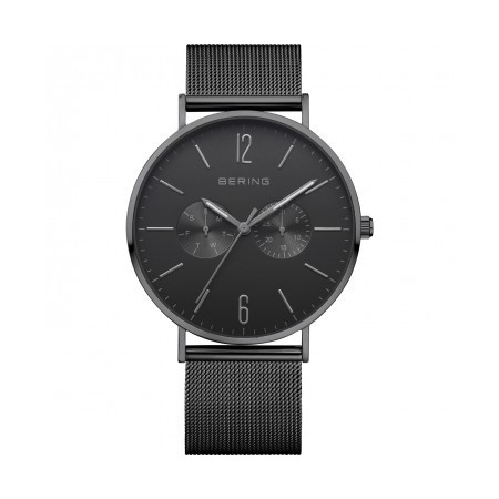 Orologio Bering uomo acciaio maglia milanese nero - 14240-222