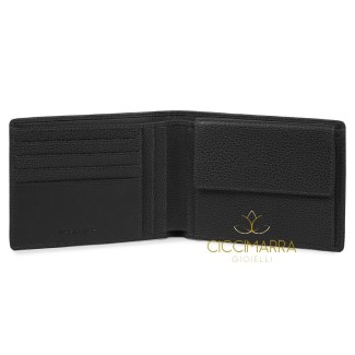 Piquadro Setebos Men's wallet with black coin purse