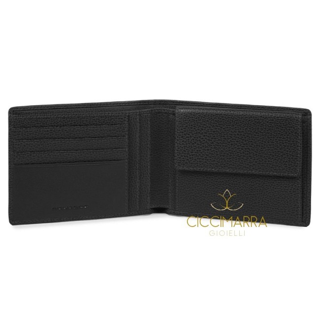 Piquadro Setebos Men's wallet with black coin purse