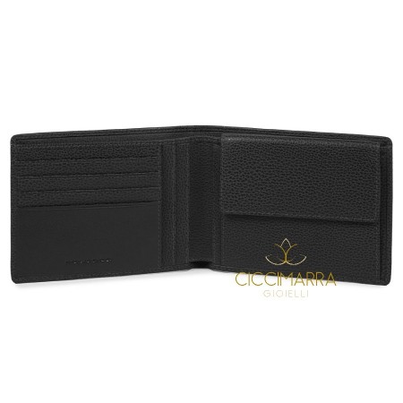 Piquadro Setebos Men's wallet with black coin purse