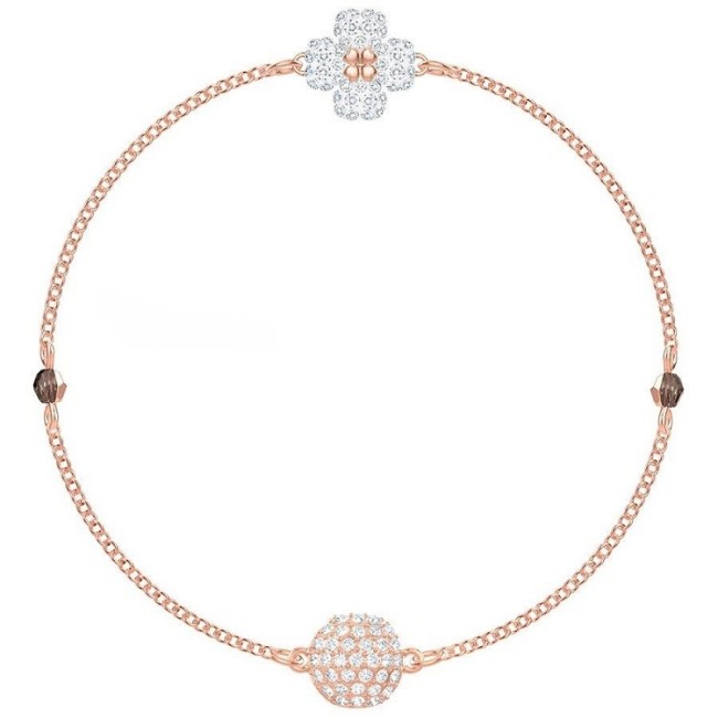 Swarovski bracciale Remix Collection Clover, rosè - 5375185