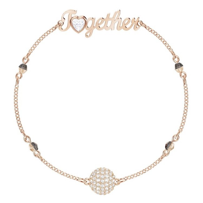 Swarovski Remix Collection Together, with gray crystals, rosé - 5375198