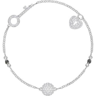 Swarovski Remix Lock, heart padlock pavè white - 5375194