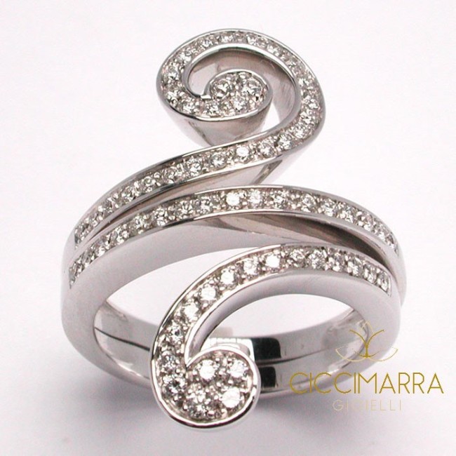 Salvini Riccio ring with diamonds - 20021692