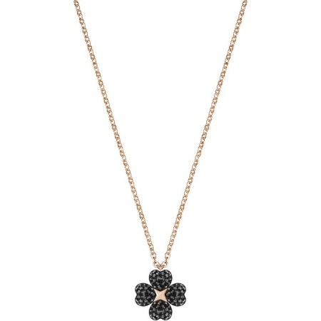Swarovski collana Latisha Flower, quadrifoglio nero - 5420246