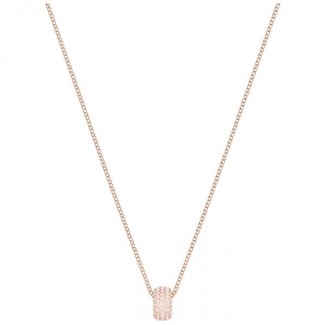 Swarovski Stone Round Halskette, zentrale Rosè Anhänger - 5383957