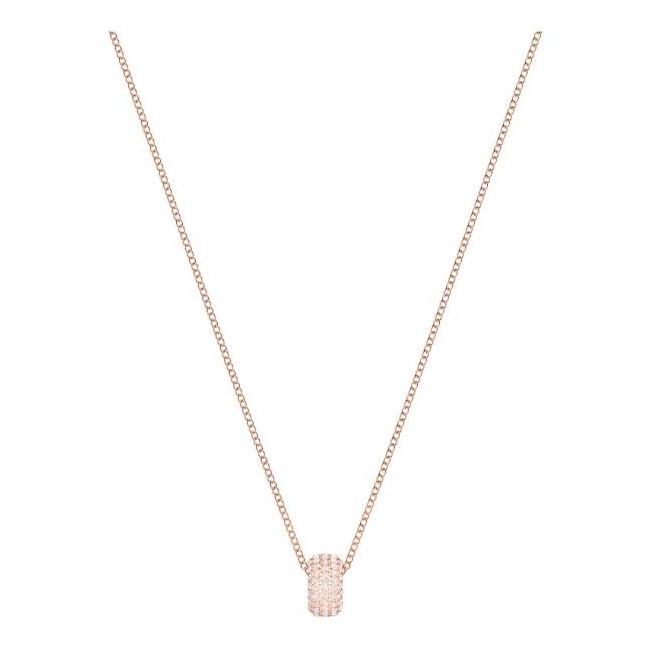 Swarovski Stone Round Halskette, zentrale Rosè Anhänger - 5383957