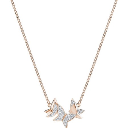 Swarovski Halskette Lilia Schmetterlinge vergoldet Roségold - 5382366