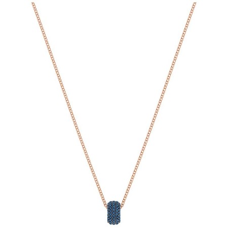 Swarovski Stone Round Halskette, mit zentralen blauen runden Anhänger