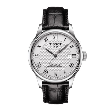 Tissot Le Locle Automatikuhr, weiß, Leder T0064071603300