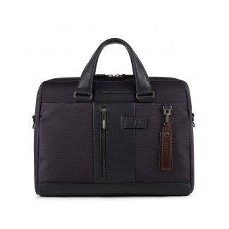 Piquadro Folder mit zwei Henkeln CONNEQU und Anti-Fraud RFID Brief blau