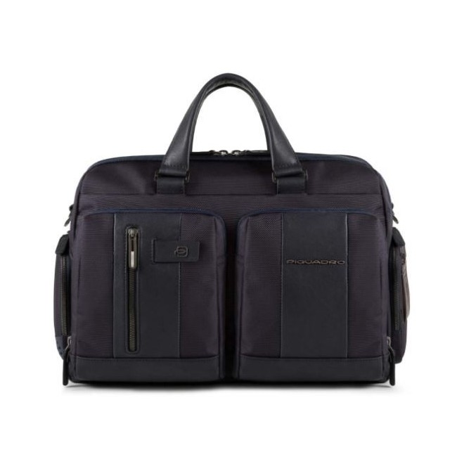 Piquadro Folder mit CONNEQU und Anti-Fraud RFID Brief schwarz