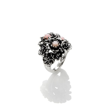 Anello donna Wild rose G.Raspini argento ed opale rosa - 10101